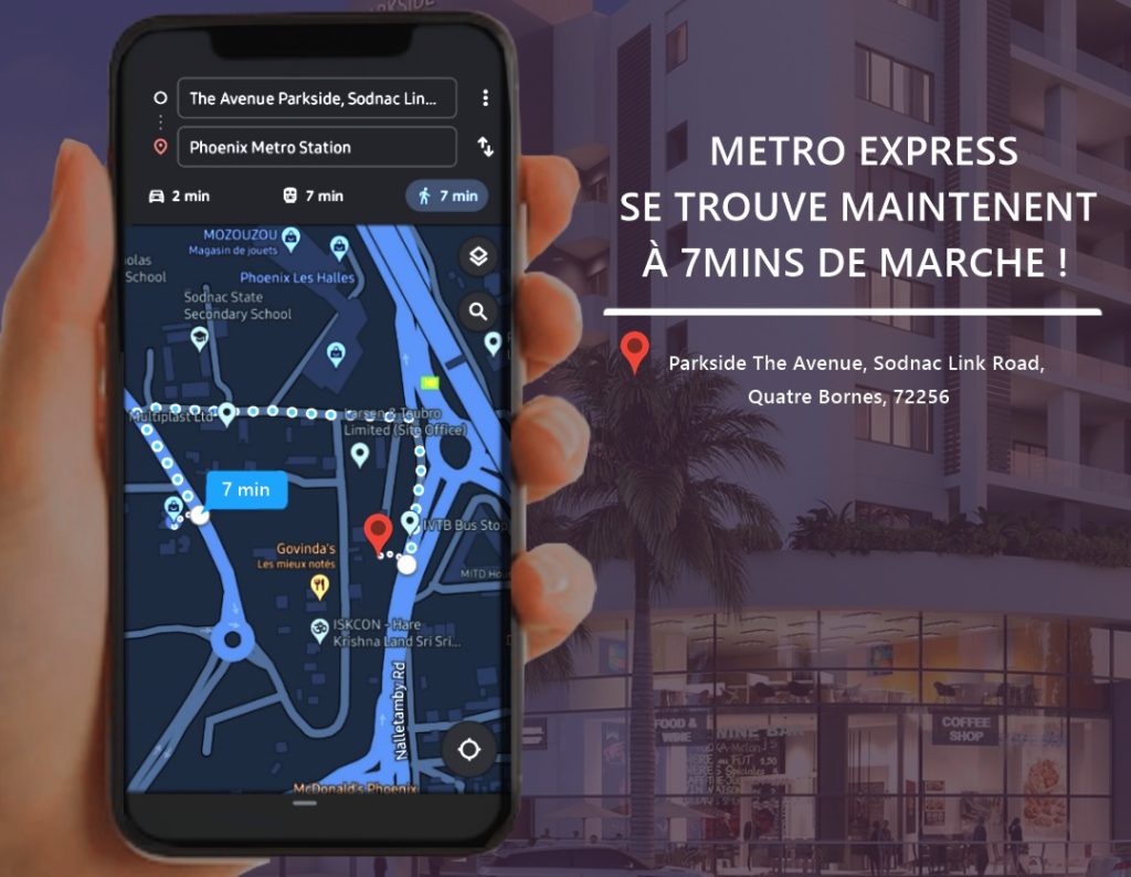 Metro Mauritius Express proche Parkside